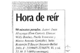Hora de reír.