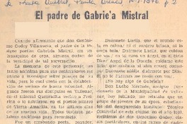 El padre de Gabriela Mistral El padre de Gabriela Mistral