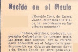 Nacido en el Maule Nacido en el Maule