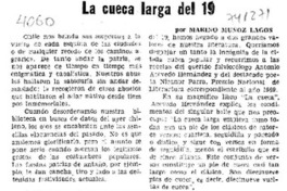 La cueca larga del 19 La cueca larga del 19