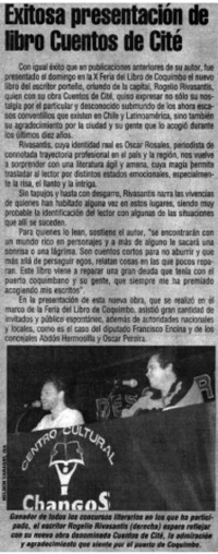 Exiotosa presentación de libro Cuentos de cité.