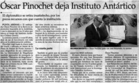 Oscar Pinochet deja Instituto Antártico.