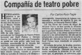 Compañía de teatro pobre Compañía de teatro pobre