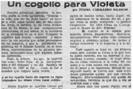 Violeta Parra en balett moderno. Violeta Parra en balett moderno.