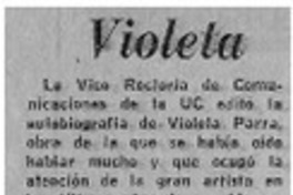 Violeta. Violeta.