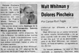 Walt Whitman y Dolores Pincheira Walt Whitman y Dolores Pincheira