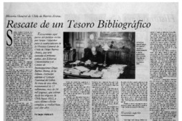 Rescate de un tesoro bibliográfico Rescate de un tesoro bibliográfico