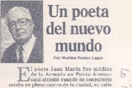 Un poeta del nuevo mundo Un poeta del nuevo mundo