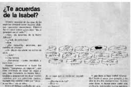 Te acuerdas de la Isabel? Te acuerdas de la Isabel?