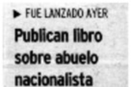 Publican libro sobre abuelo nacionalista vasco de Aznar