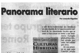 Panorama literario Panorama literario