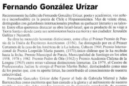 Fernando González Urízar Fernando González Urízar