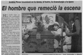 Andrés Pérez llevó la procesión por dentro. Andrés Pérez llevó la procesión por dentro.