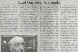 Raúl Garretón Arriagada Raúl Garretón Arriagada
