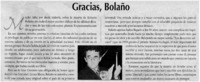 Gracias, Bolaño.