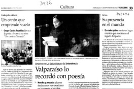Valparaíso lo recordó con poesía
