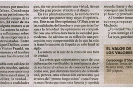 El valor de los valores El valor de los valores