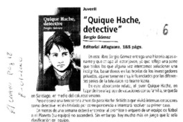 "Quique Hache, detective" "Quique Hache, detective"