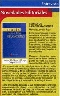 Teoría de las obligaciones