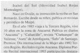 Biografía : Isabel del Sol