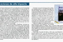 Publicaciones de alto impacto