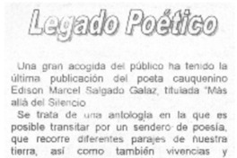 Legado poético Legado poético