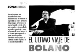 El último viaje de Bolaño El último viaje de Bolaño