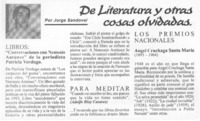 Los premios nacionales