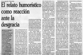 El relato humorístico como reacción ante la desgracia El relato humorístico como reacción ante la desgracia
