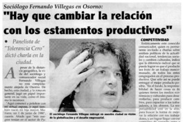 Hay que cambiar la relación con los estamentos productivos