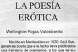 La poesía erótica La poesía erótica