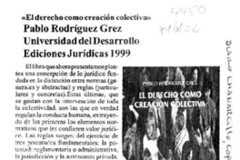El derecho como creación colectiva El derecho como creación colectiva