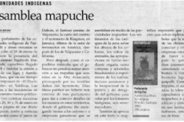 Asamblea mapuche Asamblea mapuche