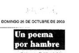 Un Poema por hambre Un Poema por hambre