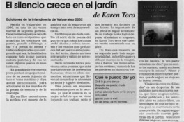 El silencio crece en el jardín El silencio crece en el jardín