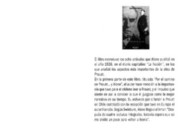 Para leer a Proust. La mirada de Alone Para leer a Proust. La mirada de Alone