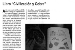 Libro "Civilización y Cobre"
