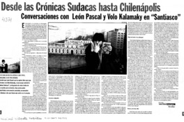 Desde las crónicas sudacas hasta chilenápolis Desde las crónicas sudacas hasta chilenápolis