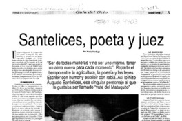 Santelices, poeta y juez Santelices, poeta y juez