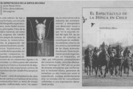 El espectaculo de la Hípica en Chile. El espectaculo de la Hípica en Chile.