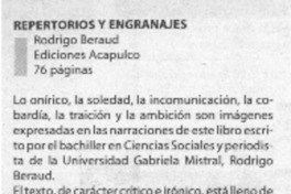 Repertorios y engranajes. Repertorios y engranajes.