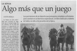 Algo más que un juego Algo más que un juego
