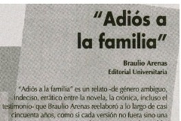 Adiós a la familia". Adiós a la familia".