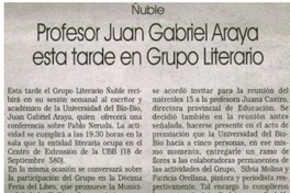 Profesor Juan Gabriel Araya esta tarde en Grupo Literario. Profesor Juan Gabriel Araya esta tarde en Grupo Literario.