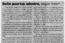 Delia puertas adentro Delia puertas adentro