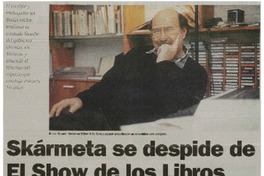 Skármeta se despide de El Show de los Libros Skármeta se despide de El Show de los Libros