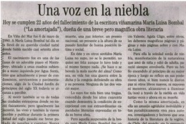 Una voz en la niebla Una voz en la niebla