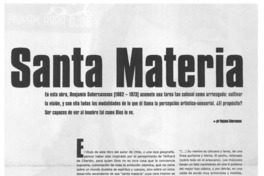 Santa materia Santa materia