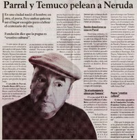 Parral y Temuco pelean a Neruda