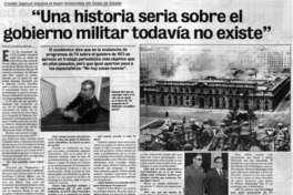 Una historia seria sobre el gobierno militar todavía no existe": [entrevistas]